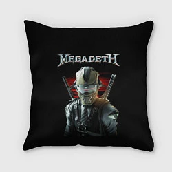 Подушка квадратная Megadeth, цвет: 3D-принт