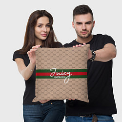 Подушка квадратная Juicy цыганка Gucci, цвет: 3D-принт — фото 2