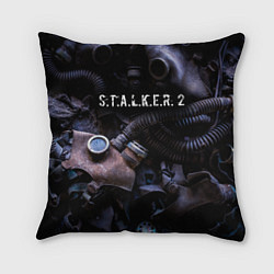 Подушка квадратная S T A L K E R 2 С Т А Л К Е Р 2, цвет: 3D-принт