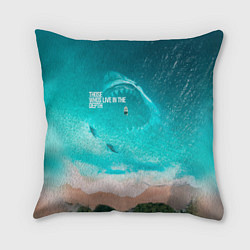 Подушка квадратная Shark in sea, цвет: 3D-принт