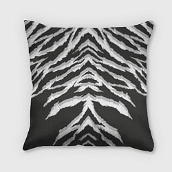 Подушка квадратная Белая шкура тигра, цвет: 3D-принт