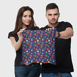 Подушка квадратная Игрушки и Подарки, цвет: 3D-принт — фото 2