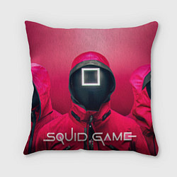 Подушка квадратная Squid team, цвет: 3D-принт