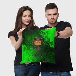 Подушка квадратная Psychonauts 2 Распутин, цвет: 3D-принт — фото 2