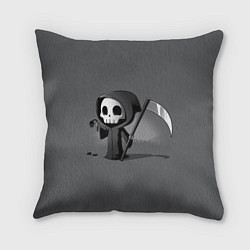 Подушка квадратная Жнец и цветок, цвет: 3D-принт