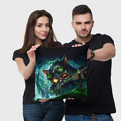 Подушка квадратная League of legends, Тимо, цвет: 3D-принт — фото 2