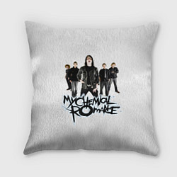 Подушка квадратная Участники группы My Chemical Romance, цвет: 3D-принт