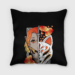 Подушка квадратная Samurai girl, цвет: 3D-принт