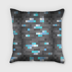 Подушка квадратная АЛМАЗНАЯ РУДА DIAMOND ORE MINCRAFT, цвет: 3D-принт