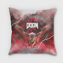Подушка квадратная DOOM VFR VR FAN GAME, цвет: 3D-принт