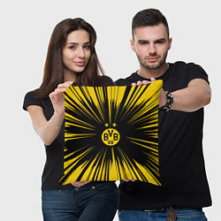 Подушка квадратная Borussia Dortmund Crush Theme, цвет: 3D-принт — фото 2