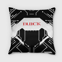 Подушка квадратная Buick Лого Эмблема спина, цвет: 3D-принт