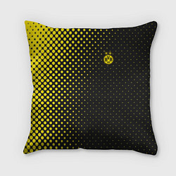Подушка квадратная Borussia gradient theme, цвет: 3D-принт