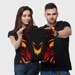 Подушка квадратная DOTA 2 SHADOW FIEND ТЕНЬ ОГОНЬ, цвет: 3D-принт — фото 2