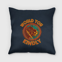 Подушка квадратная Would you kindly, цвет: 3D-принт