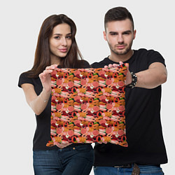 Подушка квадратная Мясные Продукты, цвет: 3D-принт — фото 2