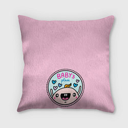 Подушка квадратная Babys place, цвет: 3D-принт