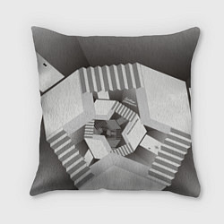 Подушка квадратная Дробные размерности, цвет: 3D-принт