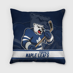 Подушка квадратная Торонто Мейпл Лифс, Toronto Maple Leafs Маскот