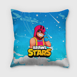 Подушка квадратная GROM BRAWL STARS GAME, цвет: 3D-принт