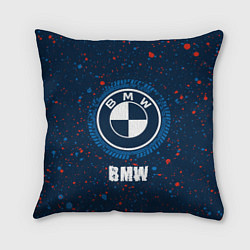 Подушка квадратная BMW BMW Брызги, цвет: 3D-принт