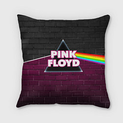 Подушка квадратная PINK FLOYD ПИНК ФЛОЙД, цвет: 3D-принт