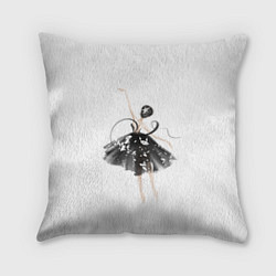 Подушка квадратная Девушка балерина, цвет: 3D-принт