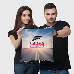 Подушка квадратная Forza Horizon 5 Форза Хорайзен, цвет: 3D-принт — фото 2