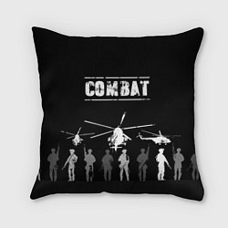 Подушка квадратная Combat, цвет: 3D-принт