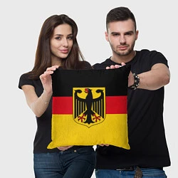 Подушка квадратная Германия - Germany, цвет: 3D-принт — фото 2