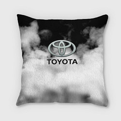 Подушка квадратная Toyota облако, цвет: 3D-принт