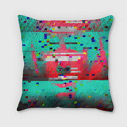 Подушка квадратная Fashion glitch 2088, цвет: 3D-принт