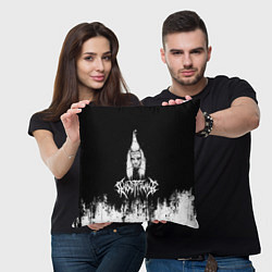 Подушка квадратная GHOSTEMANE Hip-Hop Grunge Гостмейн Лого, цвет: 3D-принт — фото 2