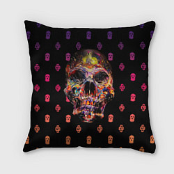 Подушка квадратная Черепа Fade Skull Dope Street Market, цвет: 3D-принт