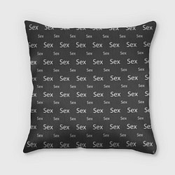 Подушка квадратная SEX-СЕКС-SEX, цвет: 3D-принт