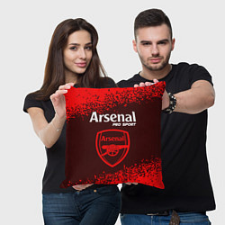 Подушка квадратная ARSENAL Pro Sport Спрей, цвет: 3D-принт — фото 2