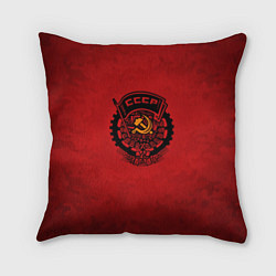 Подушка квадратная Герб СССР, цвет: 3D-принт