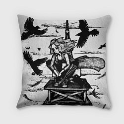 Подушка квадратная Raven 2, цвет: 3D-принт