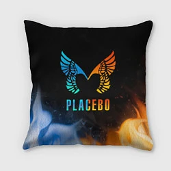 Подушка квадратная Placebo, Logo, цвет: 3D-принт