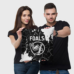 Подушка квадратная Foals КОТ Краска, цвет: 3D-принт — фото 2