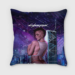 Подушка квадратная Sexy Vi Cyberpunk2077, цвет: 3D-принт