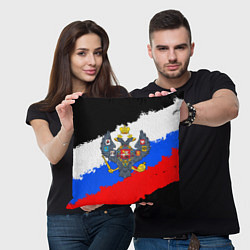 Подушка квадратная Россия - имперский герб, цвет: 3D-принт — фото 2