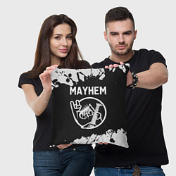 Подушка квадратная Mayhem КОТ Краска, цвет: 3D-принт — фото 2