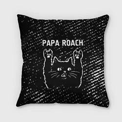 Подушка квадратная Papa Roach Rock Cat, цвет: 3D-принт