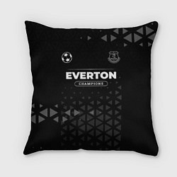 Подушка квадратная Everton Форма Champions, цвет: 3D-принт