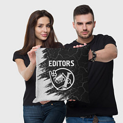 Подушка квадратная Editors КОТ Краска, цвет: 3D-принт — фото 2