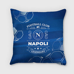 Подушка квадратная Napoli FC 1, цвет: 3D-принт