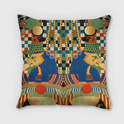 Подушка квадратная Египетский орнамент, цвет: 3D-принт