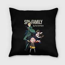 Подушка квадратная SPY FAMILY Семья Шпиона, персонажи, цвет: 3D-принт