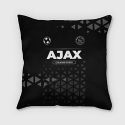 Подушка квадратная Ajax Champions Uniform, цвет: 3D-принт